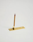 Minimalist brass Palo Santo wood stick burner for incense or smudging rituals — Cedar & Myrrh