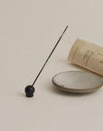 Black Sphere Brass Incense Holder