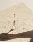 Crystal Pendulum Divination Kit with Canvas Board Bag