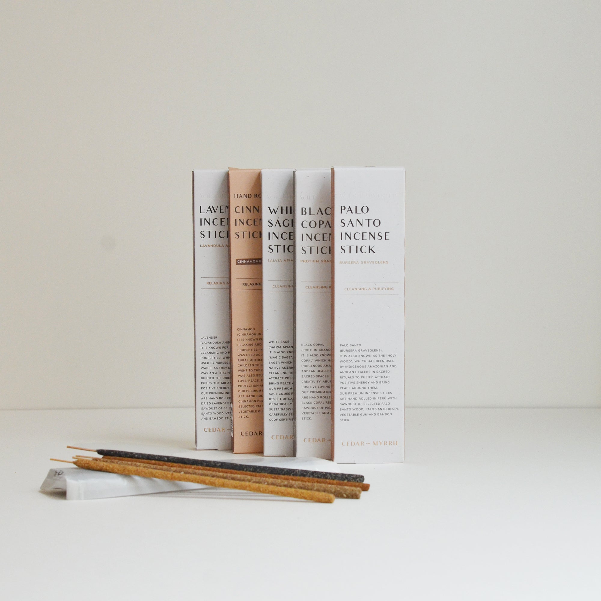 Hand-Rolled Incense Discovery Set – 5 Best-Selling Scents