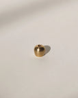 top view of brass ellipse incense holder