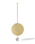 brass full moon and crystal suncatcher