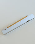 Aluminum incense holder designed for clean ash fall with burning stick incense