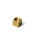 cubic brass incense holder