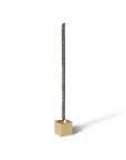 cubic incense holder with a brass