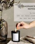 fragrance notes for Cèdre scented cancle