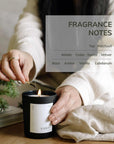 fragrance notes for ambre scented candle