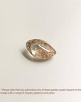 oval shape garden quartz crystal
