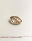 oval shape garden quartz crystal