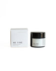 ME TIME botanical body massage balm in minimalist jar with self-care ritual packaging for daily moisturizing and relaxation use