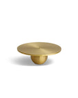 Brass incense holder shaped like an orb, offering a sleek, modern design for incense burning