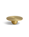 Brass incense holder shaped like an orb, offering a sleek, modern design for incense burning