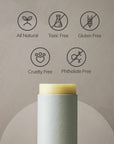 key points of organic barrier balm: all natural, toxic free, gluten free, cruelty free, phthalate free