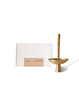 Palo Santo incense stick in brass holder with 30-stick box