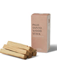 Palo Santo wood sticks from Peru displayed with eco-friendly packaging for spiritual rituals and energy cleansing