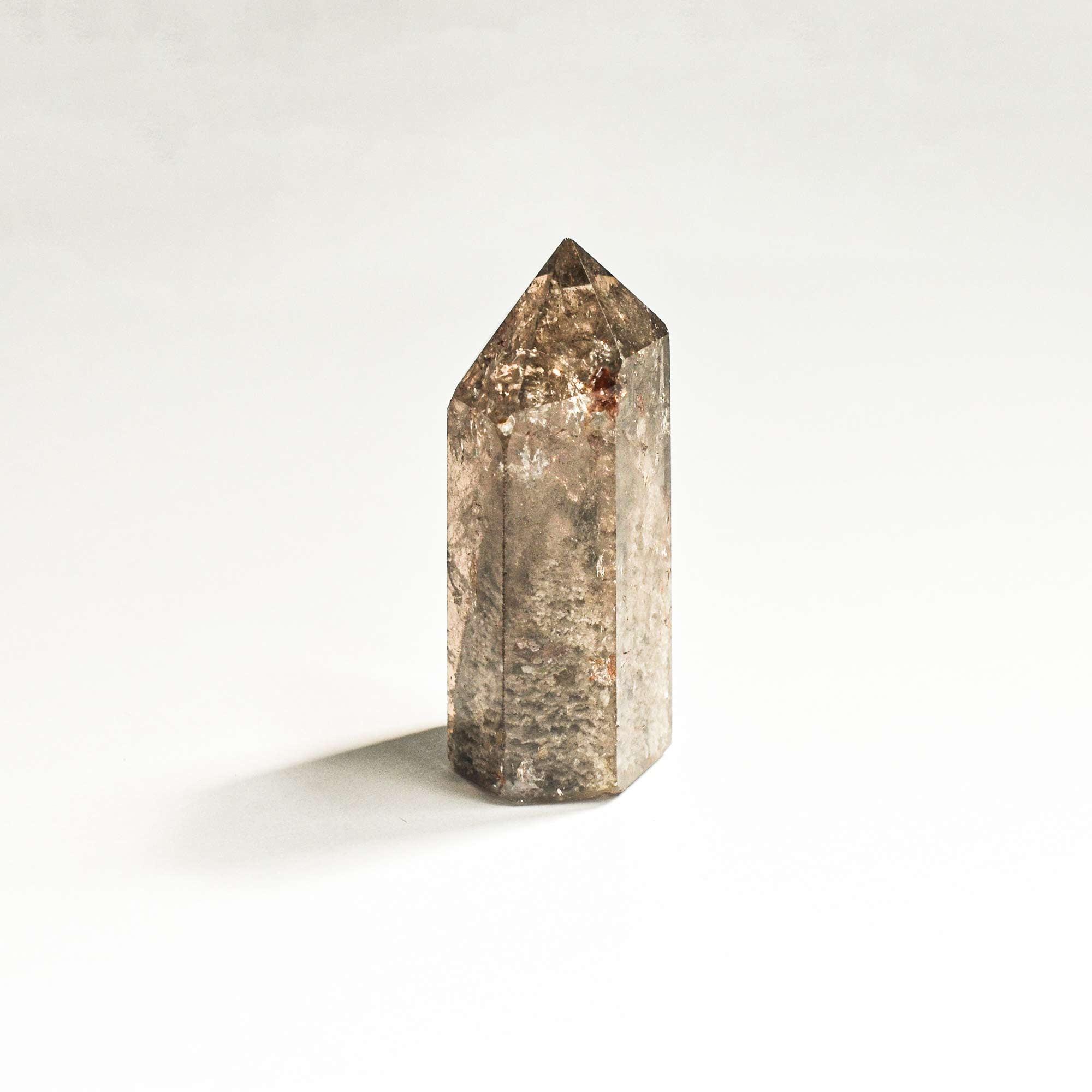 brown phantom quartz crystal tower