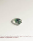 small drop shaped green ghost crystal