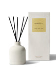 Spiritual reed diffuser sticks in the jar and the packaging box behind, ideal for home fragrance and relaxation