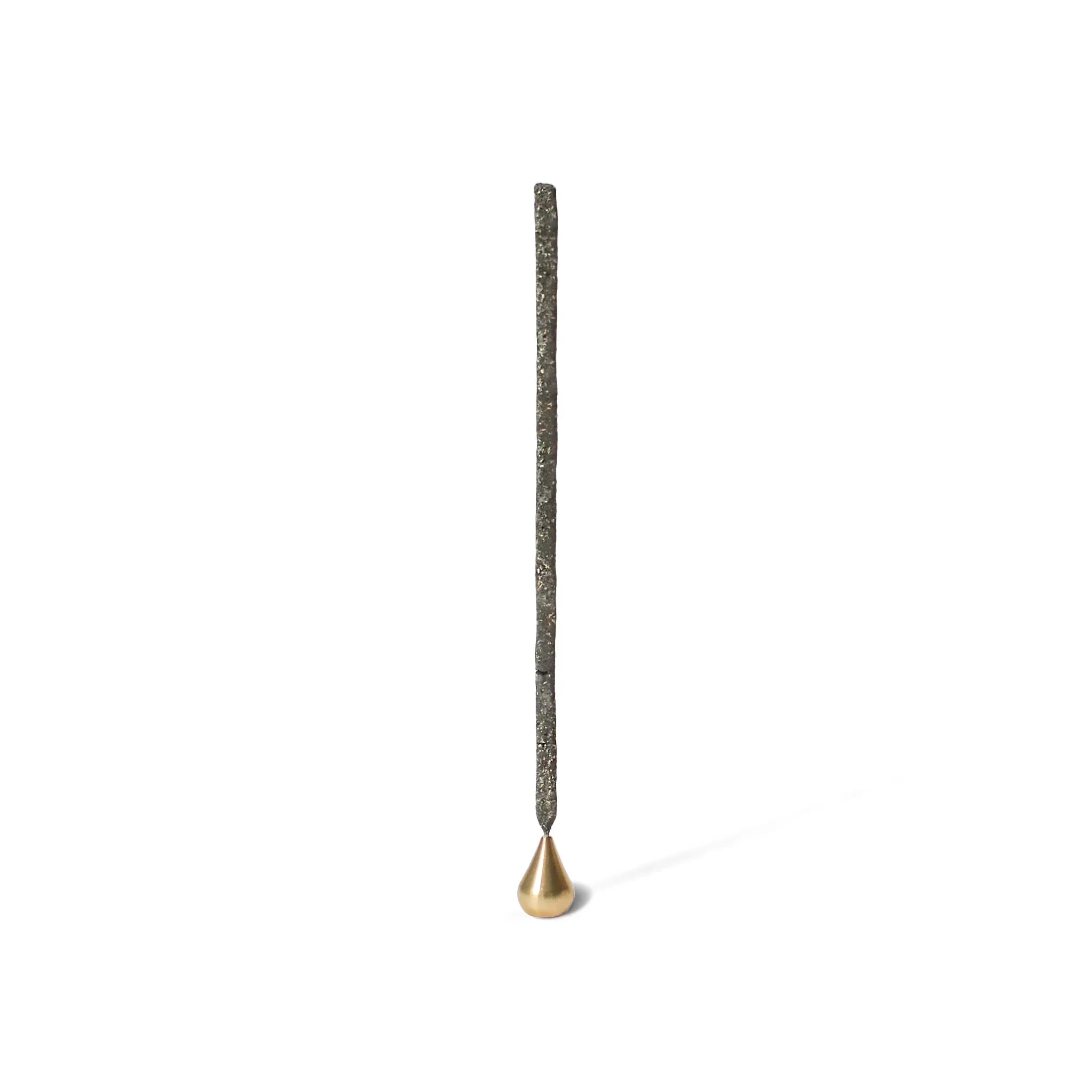 Tall Waterdrop Brass Incense Holder | Cedar and Myrrh