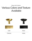2 colors of incense holders with ash catcher: polished gold and matte black