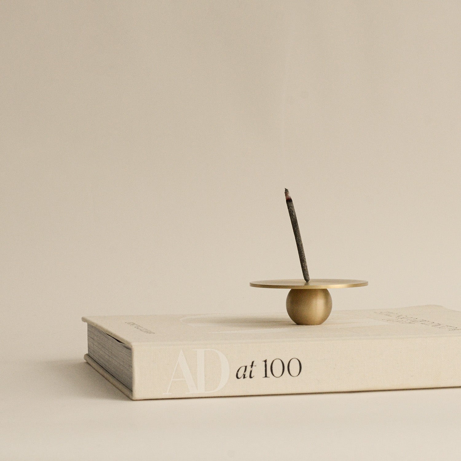 Orb Brass Incense Holder