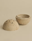 Travertine Sphere Incense & Smudge Burner