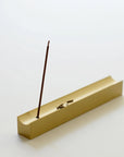 Minimal Linear Brass Incense Holder