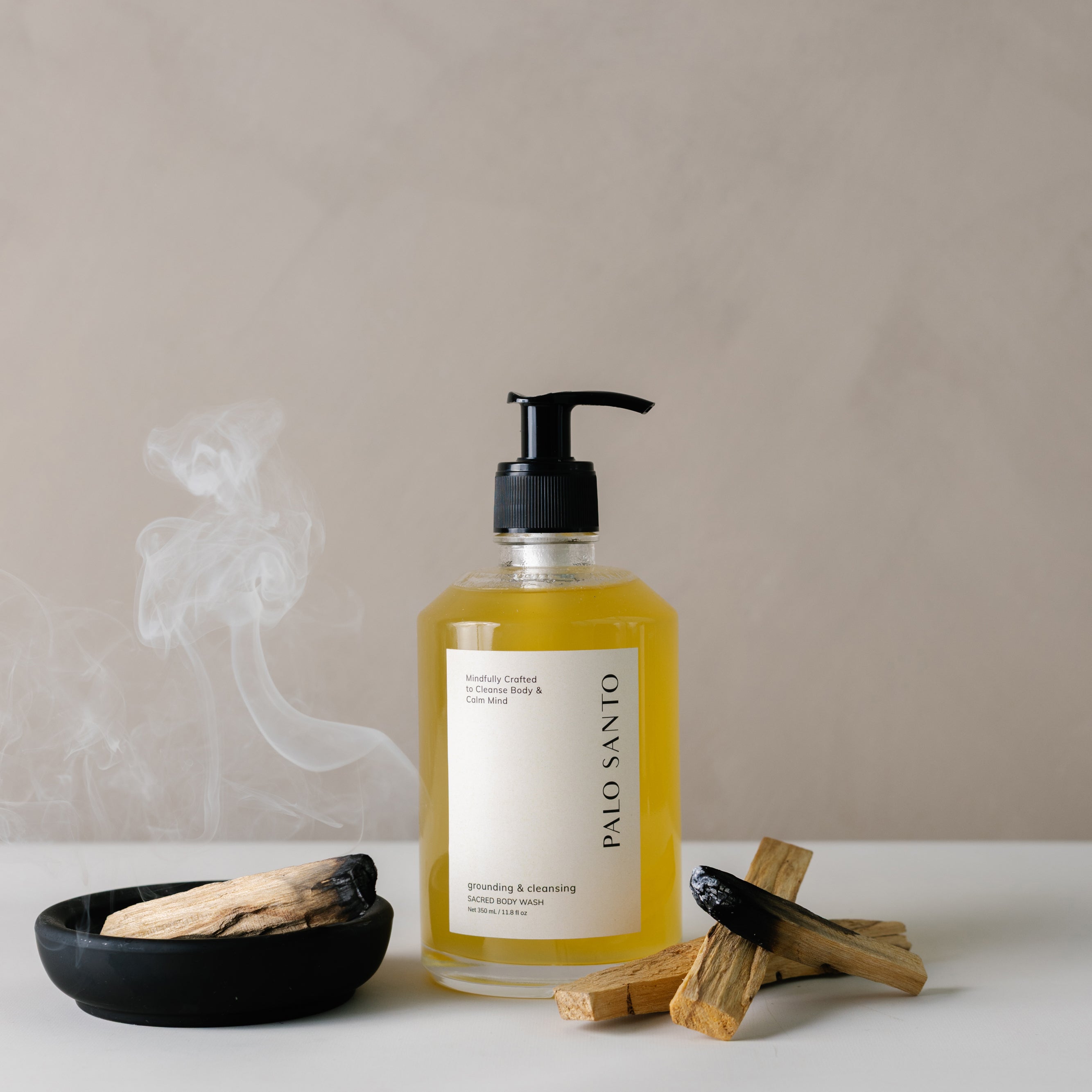 Sacred Palo Santo Body Wash with Palo Santo Wood Sticks