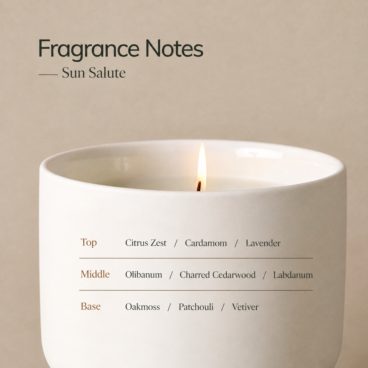 Sun Salute Wellness Candle