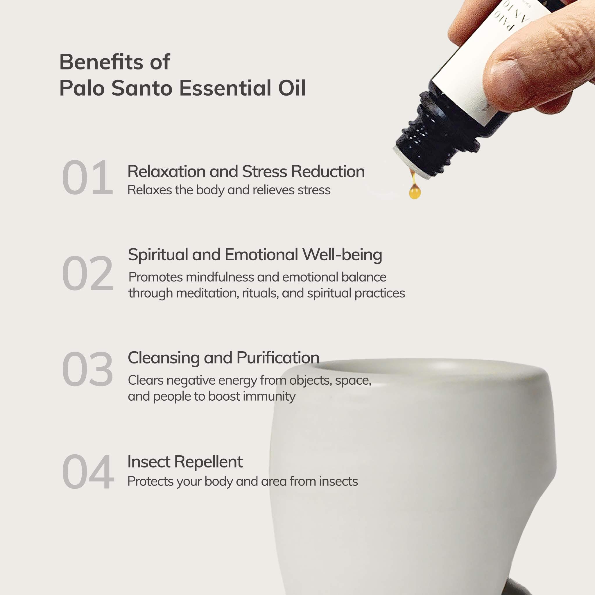 palo santo essential oil drop on the oil &amp; wax warmer