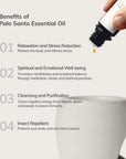 palo santo essential oil drop on the oil & wax warmer