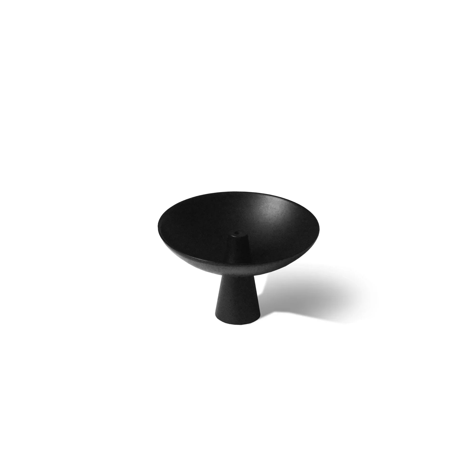 Black Brass Incense Holder with Ash Catcher