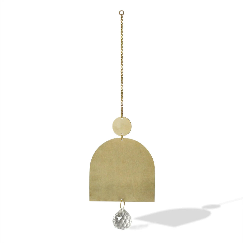 Surya Bird Engraved Brass Suncatcher