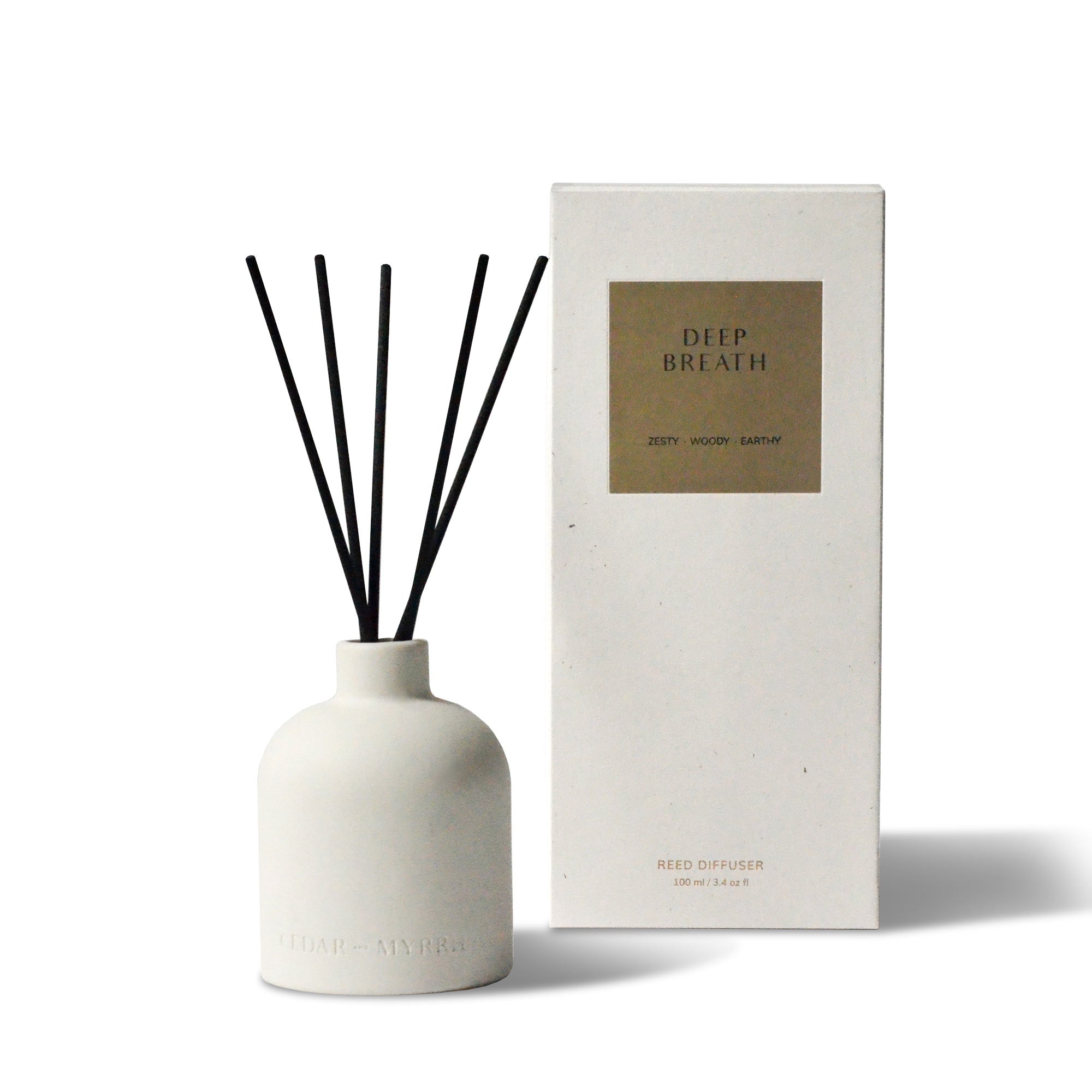 deep breath reed diffuser with the package box