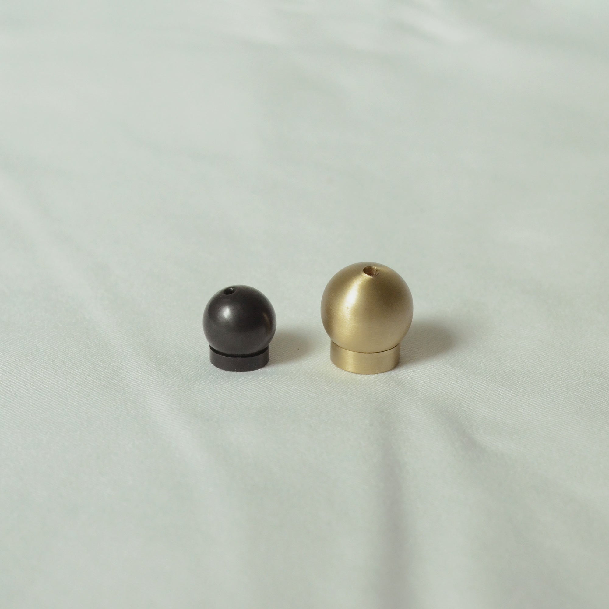 difference in size of the sphere brass incense holders