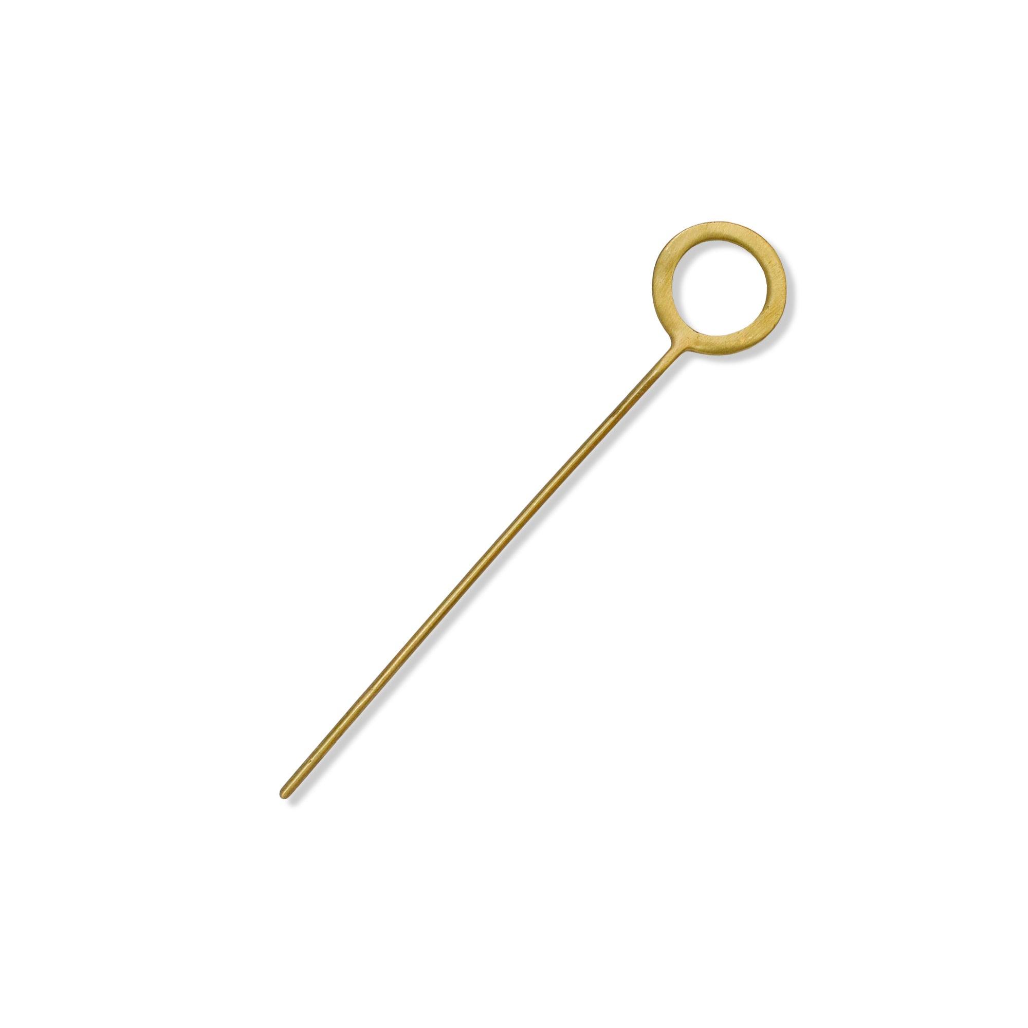 Full moon Brass Hair Pin - CEDAR AND MYRRH