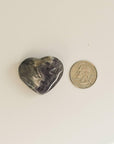 heart amethyst phantom quartz and coin