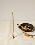 Hourglass Brass Incense Holder