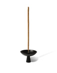 an incense stick and incense holder with black coated brass incense ash catcher