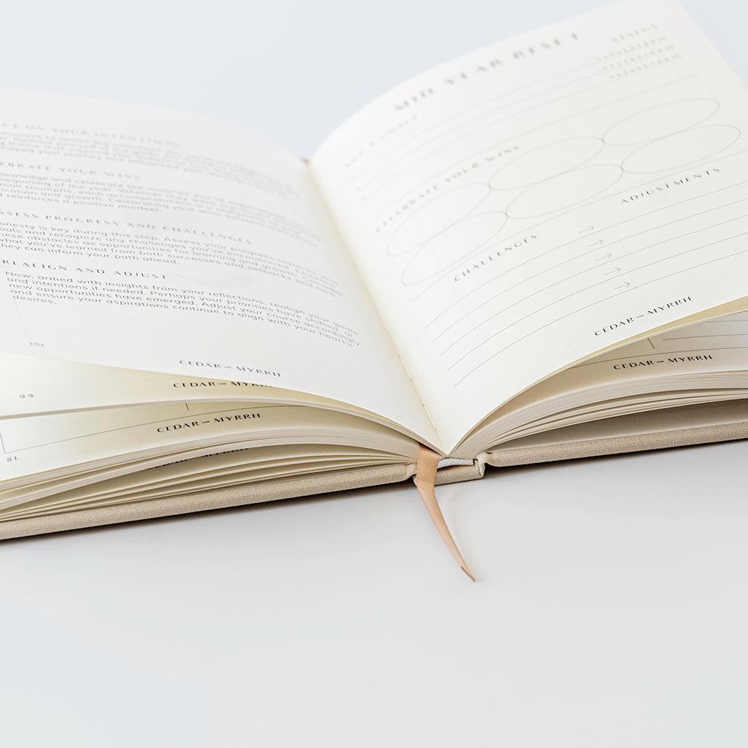 side view of wellness journal