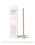 Lavender Hand-Rolled Incense Stick by Cedar and Myrrh - Calming, soothing fragrance for relaxation and stress relief.