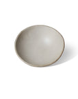 a light grey ceramic incense bowl
