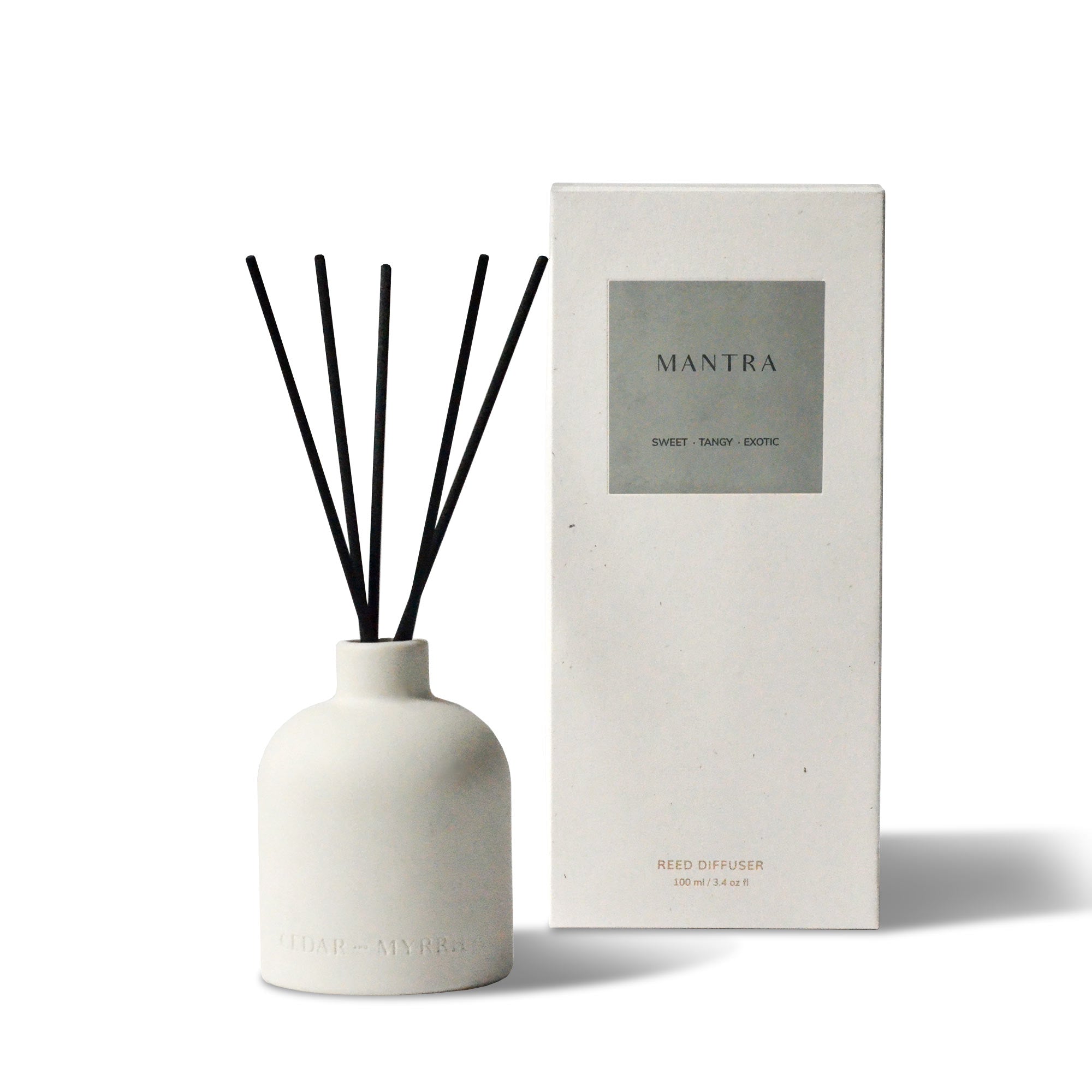 mantra reed diffuser with the package