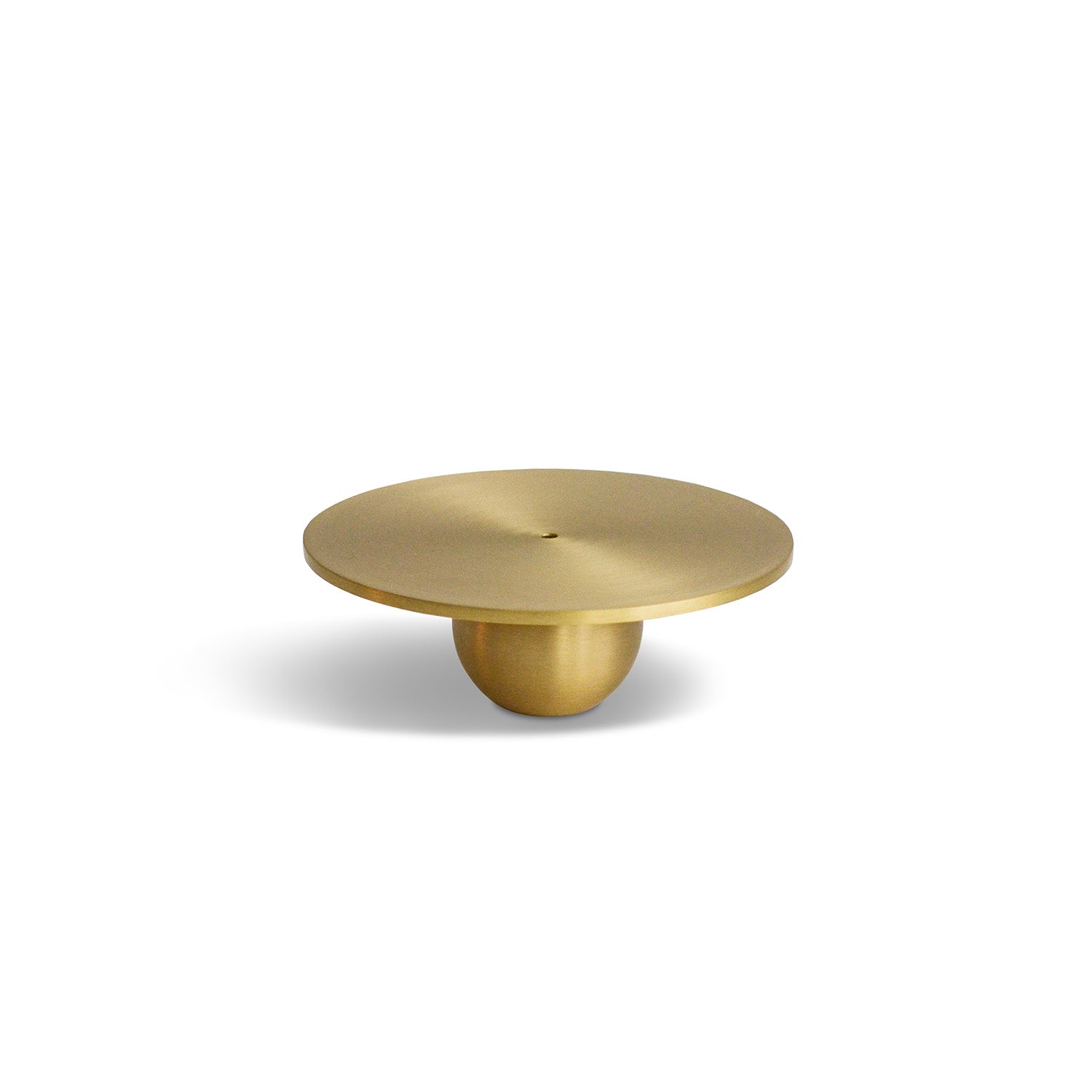 Brass incense holder shaped like an orb