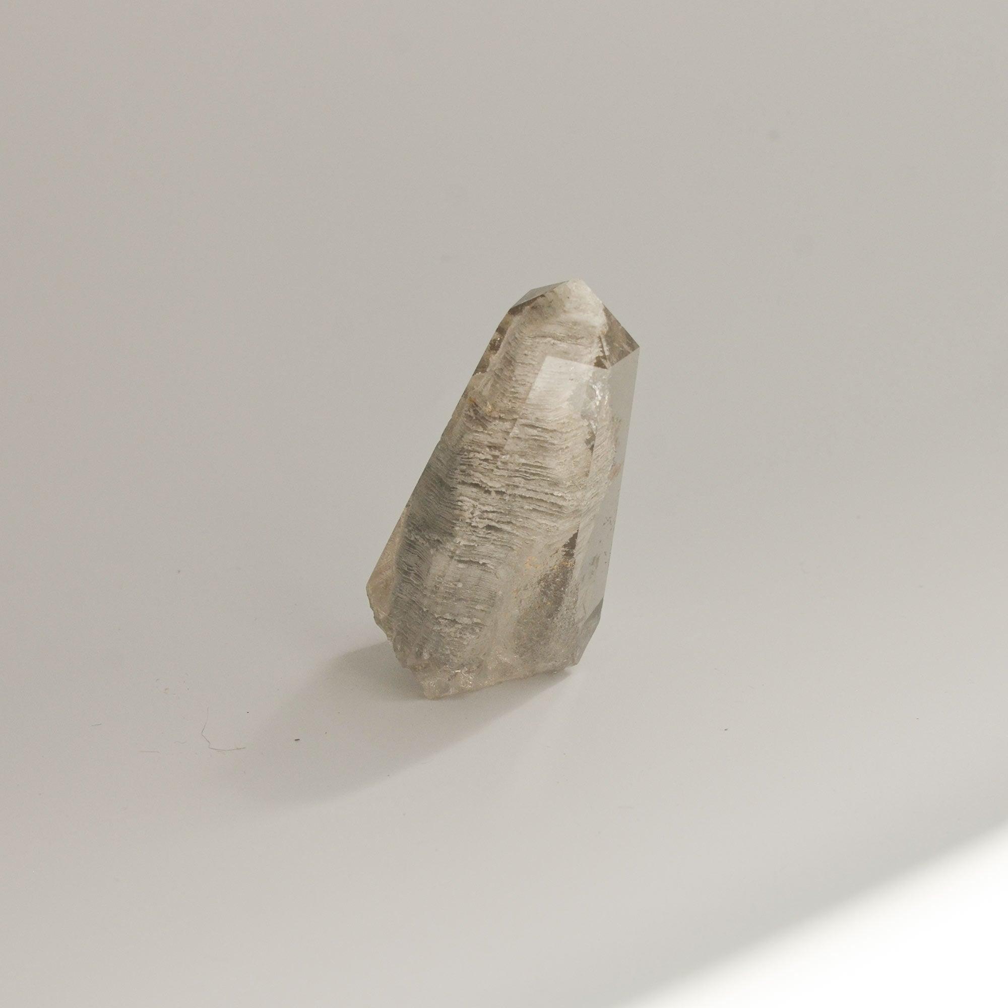 phantom quartz in transparent light grey color