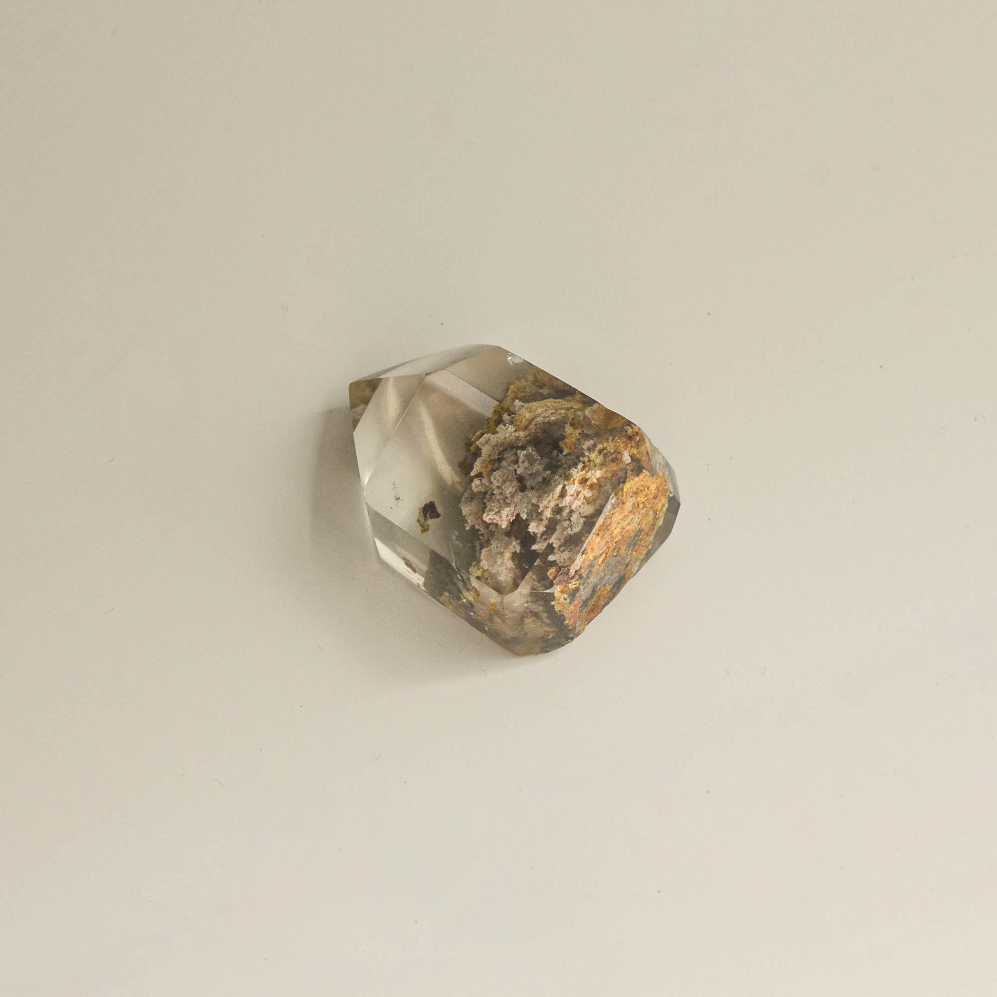 transparent citrine phantom quartz in rear version