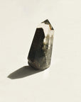 rear view of phantom quartz in hematite