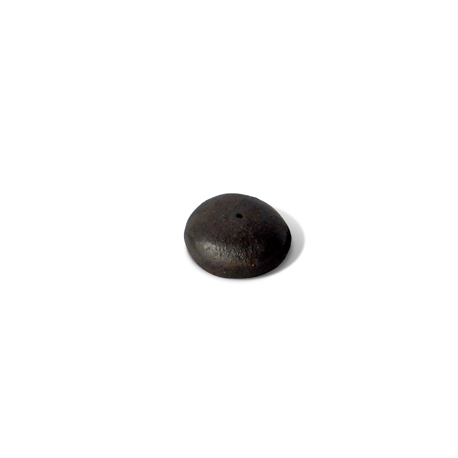 raw black pebble ceramic incense holder