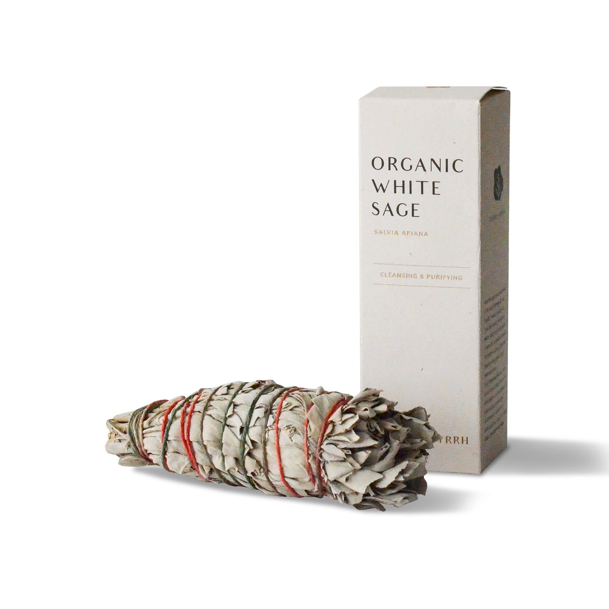 white sage smudge stick with the package